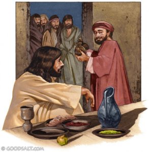 Hasil gambar untuk yesus makan di rumah zakheus